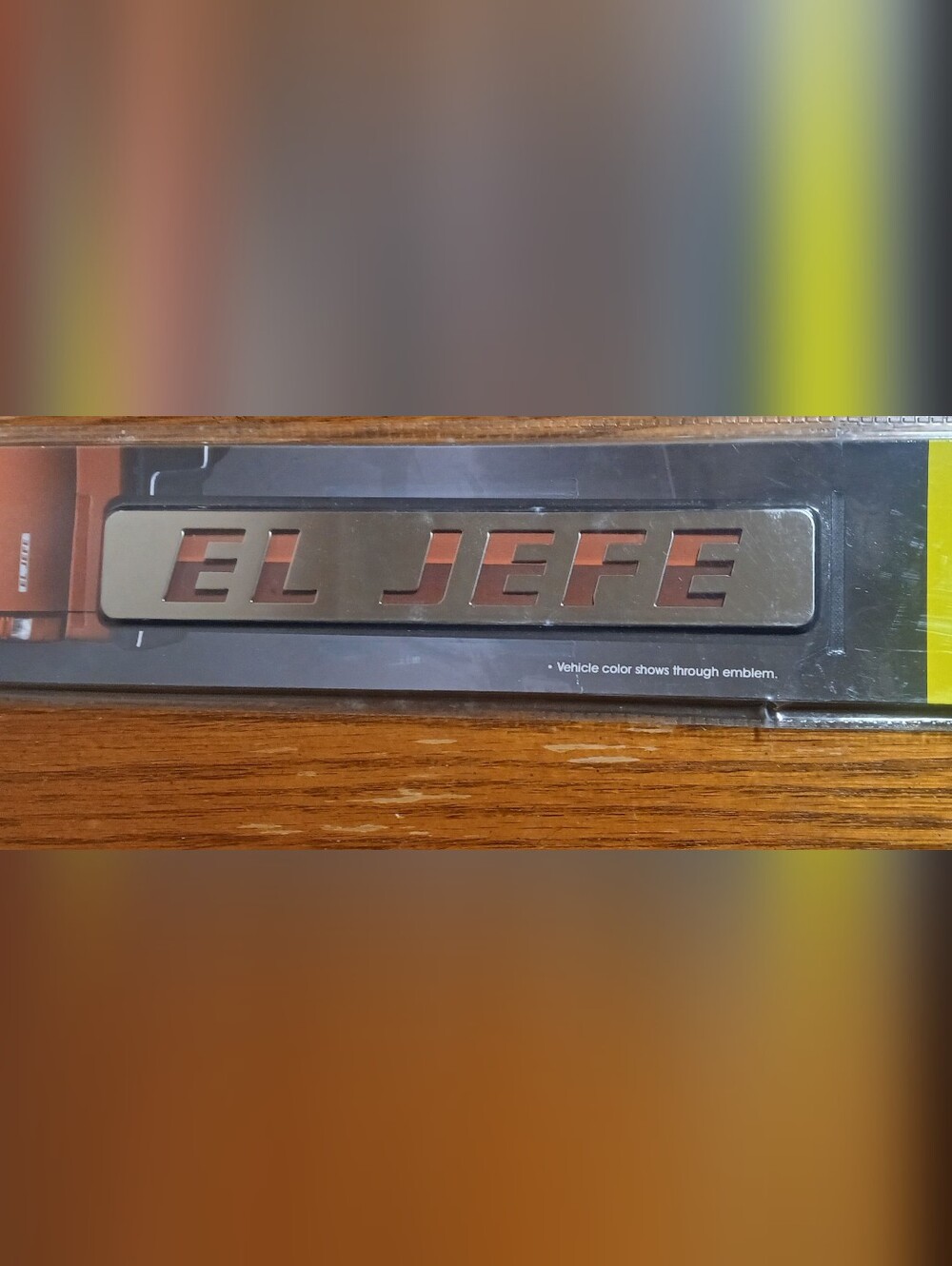 EL JEFE Chrome Vehicle Emblem Badge